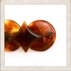 1970’s Unique French Tortoiseshell Hair Clip, Deadstock, Unworn, Last One